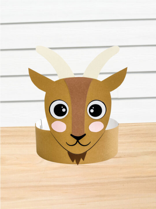 Goat Headband Craft For Kids [Free Template]
