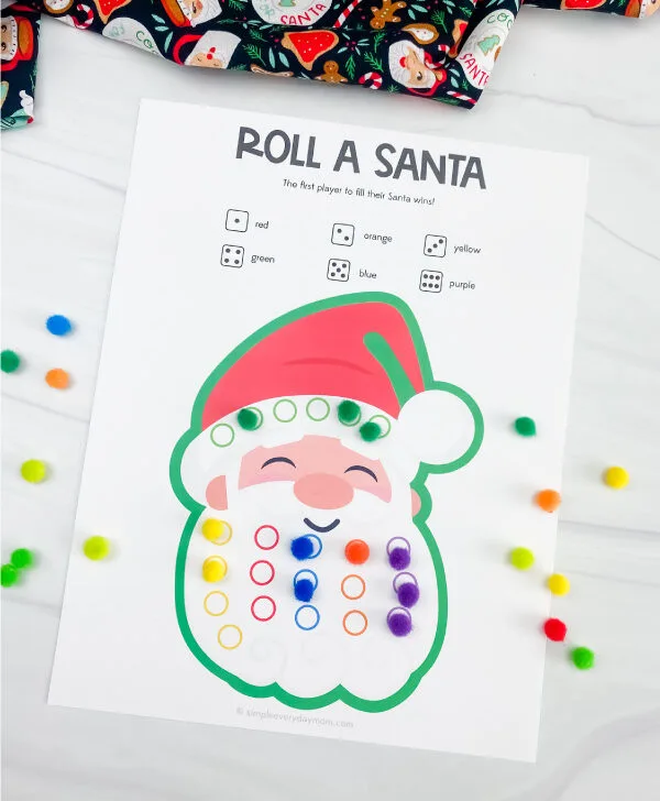 printable Santa game