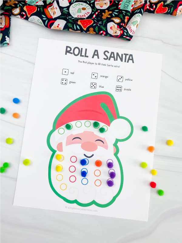 printable Santa game