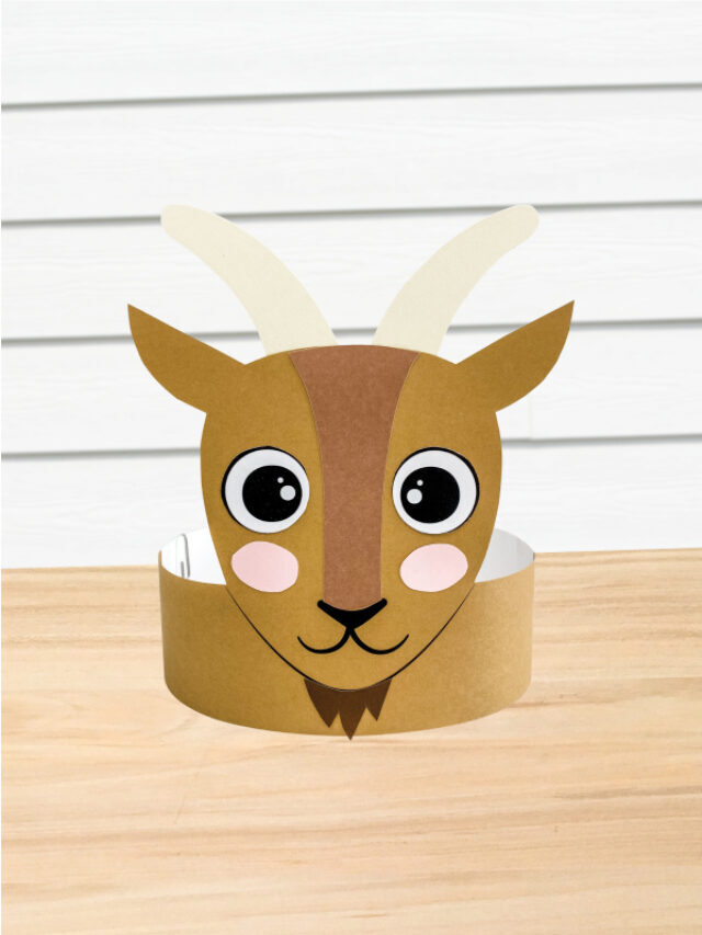 Goat Headband Craft For Kids [Free Template] Story