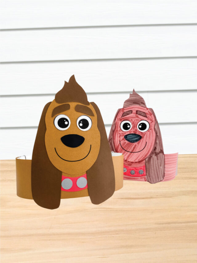 Grinch Max Headband Craft For Kids [Free Template] Story