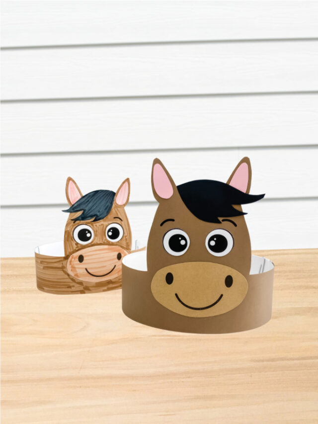 Horse Headband Craft For Kids [Free Template] Story