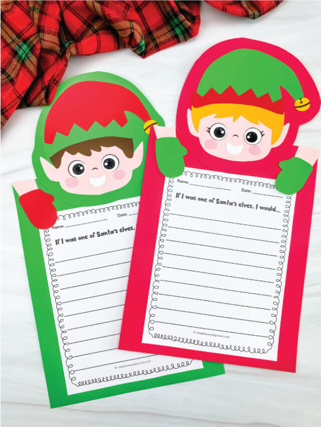 Elf Craftivity For Kids [Free Printable] Story