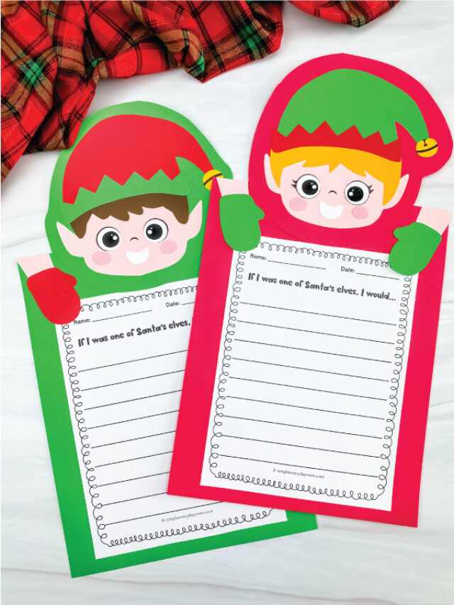 Elf Craftivity For Kids [Free Printable] Story