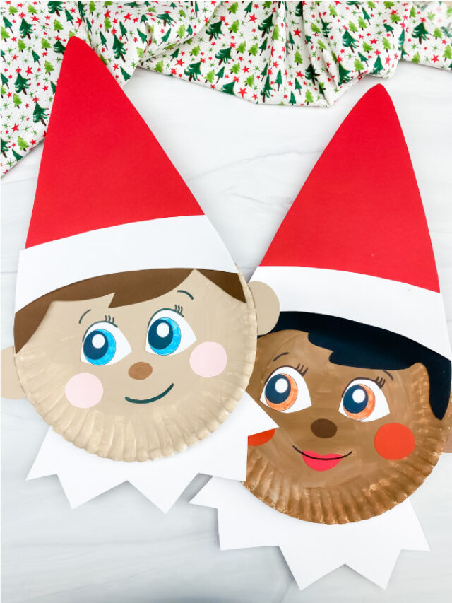 Elf On The Shelf Paper Plate Craft [Free Template] Story