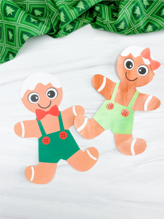 Printable Gingerbread Man Craft For Kids [Free Template] Story