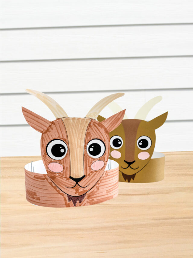 Goat Headband Craft For Kids [Free Template] Story