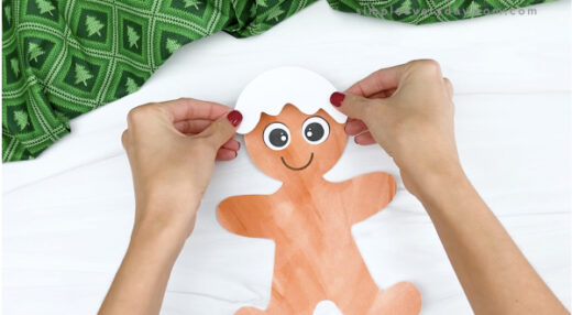 Printable Gingerbread Man Craft For Kids [Free Template]