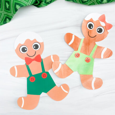 2 printable gingerbread man crafts