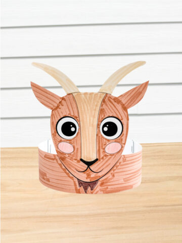 Goat Headband Craft For Kids [Free Template]