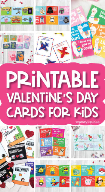 19 Printable Valentines Cards For Kids To Pass Out - Simple Everyday Mom