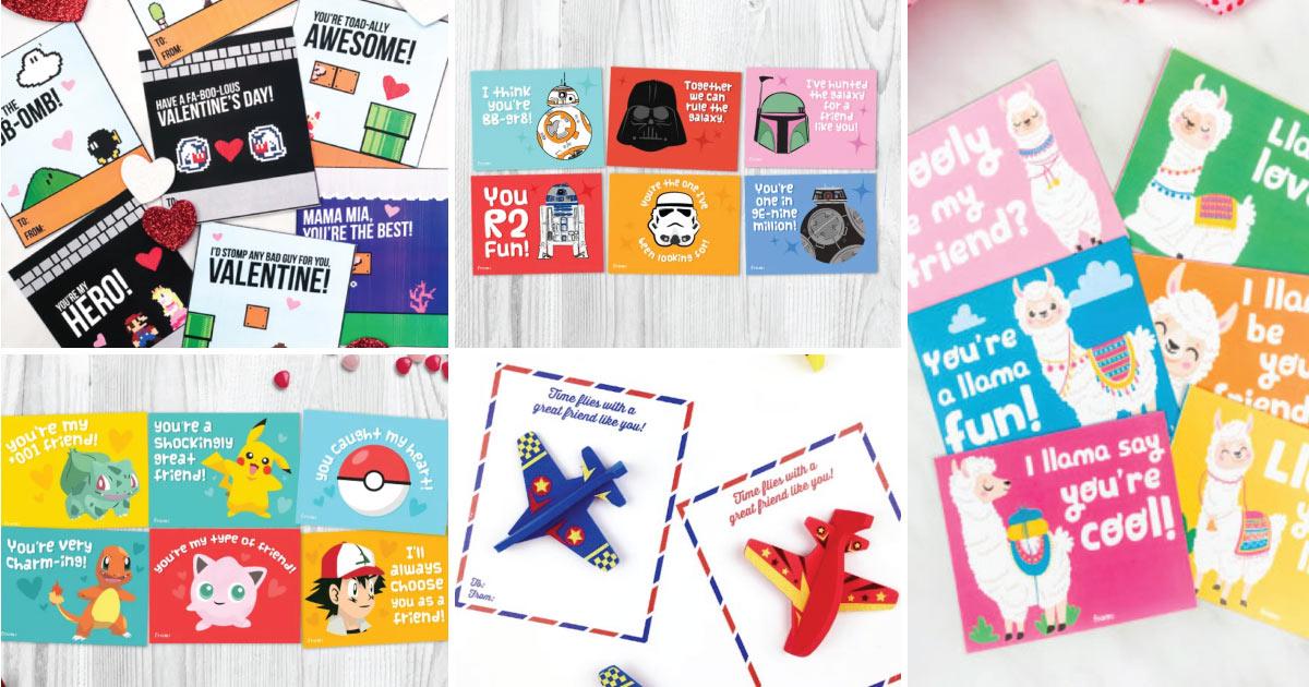 19 Printable Valentines Cards For Kids To Pass Out - Simple Everyday Mom