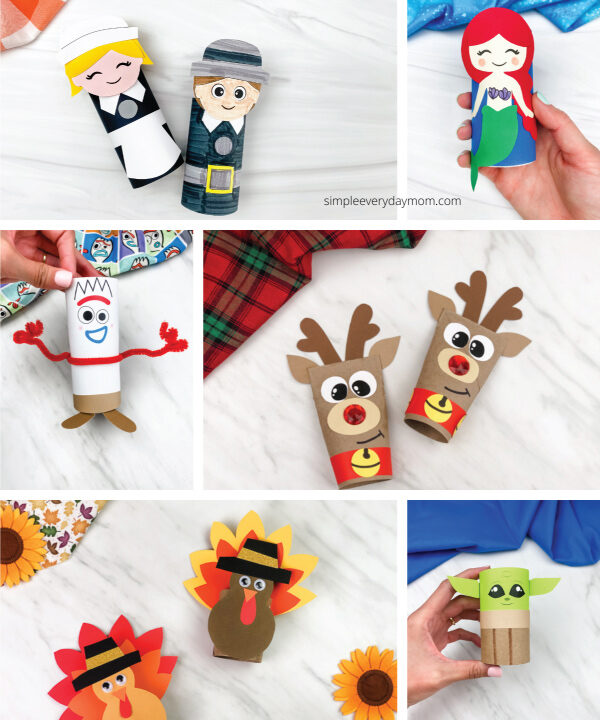 toilet paper roll craft image collage