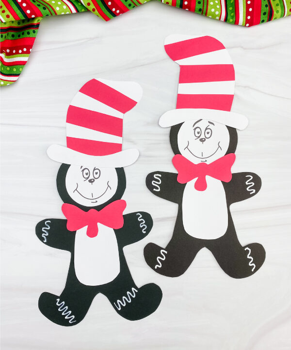2 cat in the hat gingerbread man crafts