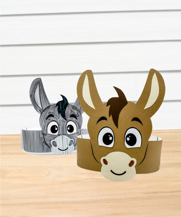 2 donkey headband crafts