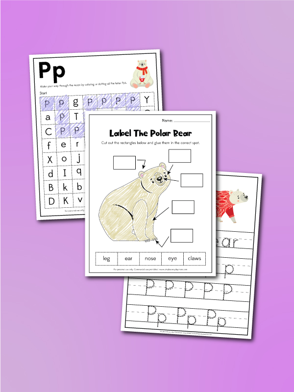 polar bear worksheets