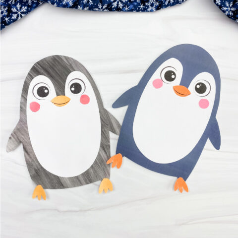 2 printable penguin crafts