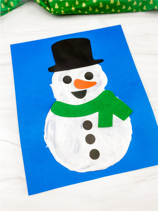 puffy paint snowman
