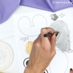 hand painting snowy owl template