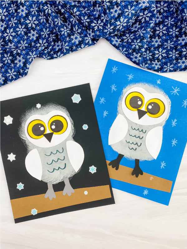 2 snowy owl crafts