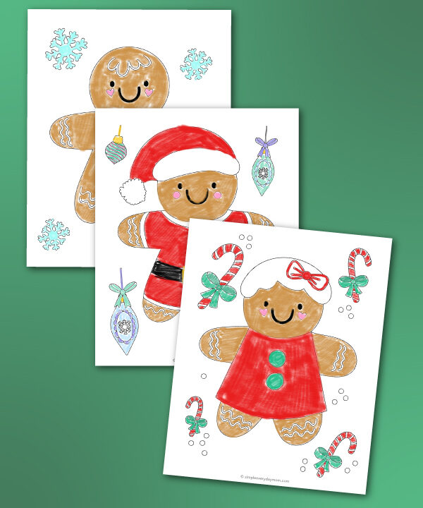 gingerbread coloring pages