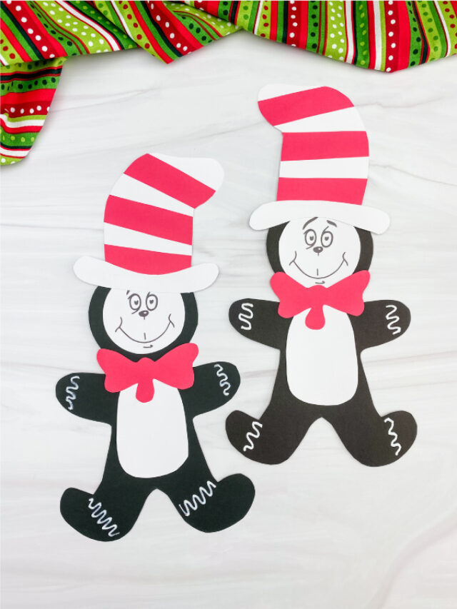 Cat In The Hat Gingerbread Man Craft [Free Template] Story