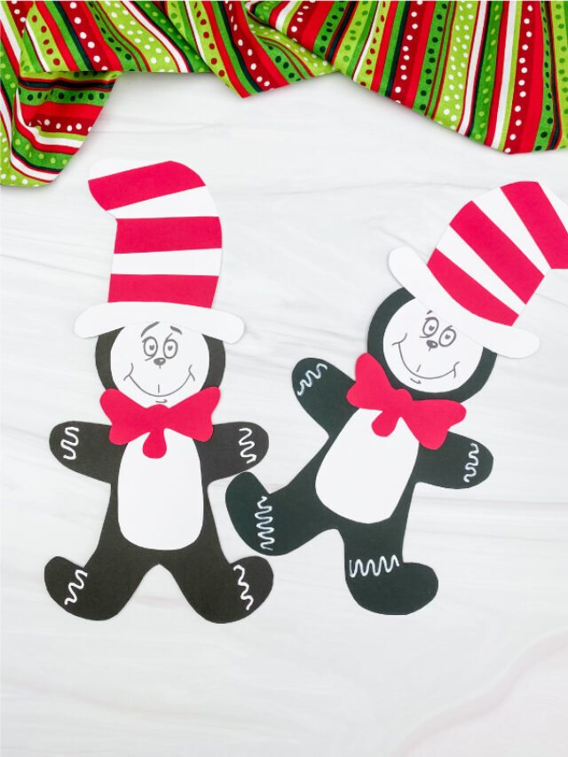 Cat In The Hat Gingerbread Man Craft [Free Template] Story