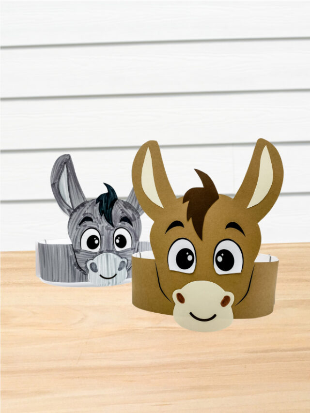 2 donkey headband crafts