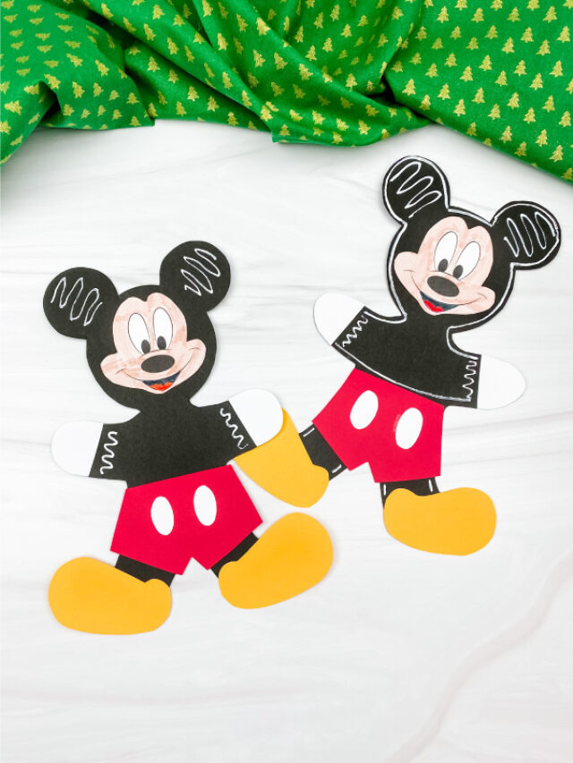 Mickey Mouse Gingerbread Man Craft [Free Template] Story
