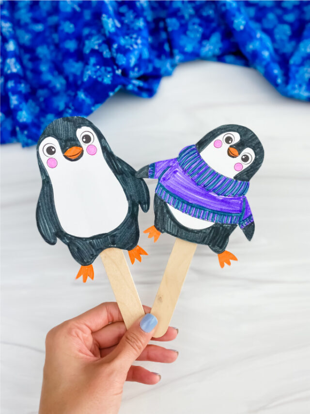 Penguin Stick Puppet Printables [Freebie] Story
