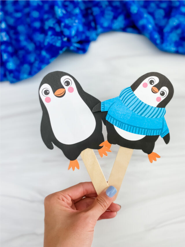 Penguin Stick Puppet Printables [Freebie] Story