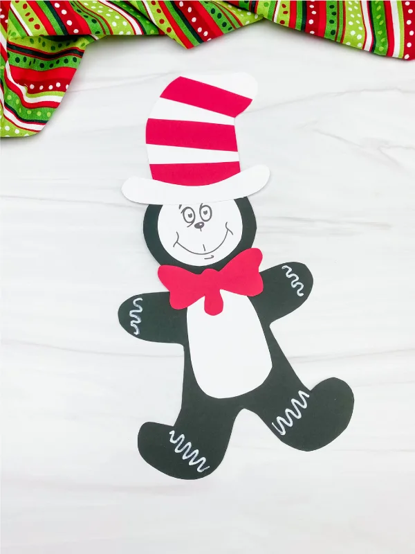 cat in the hat gingerbread man craft