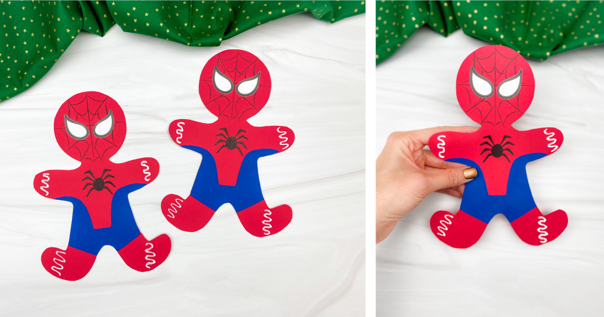 spiderman-gingerbread-man-craft-for-kids-free-template