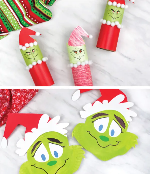 Grinch activities image collage