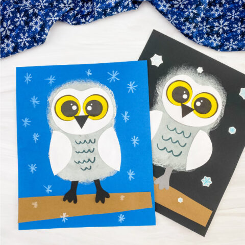 2 snowy owl crafts