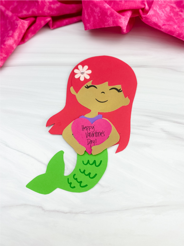 mermaid Valentine craft