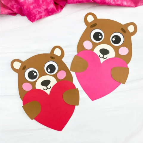2 bear Valentine crafts
