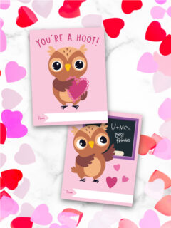 FREE Printable Owl Valentine Cards For Kids
