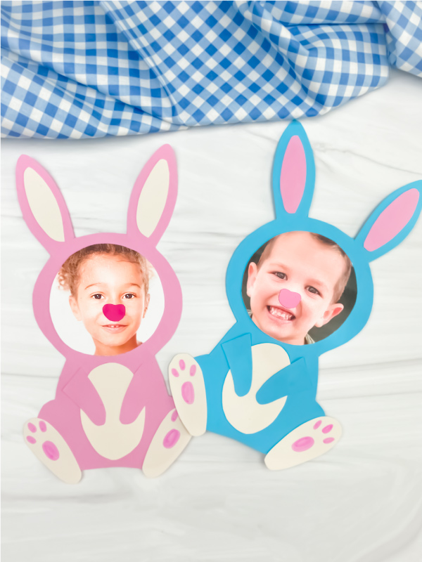 2 Easter bunny photo crafts