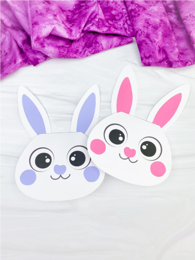 Easter Bunny Card Craft For Kids [Free Template] Story