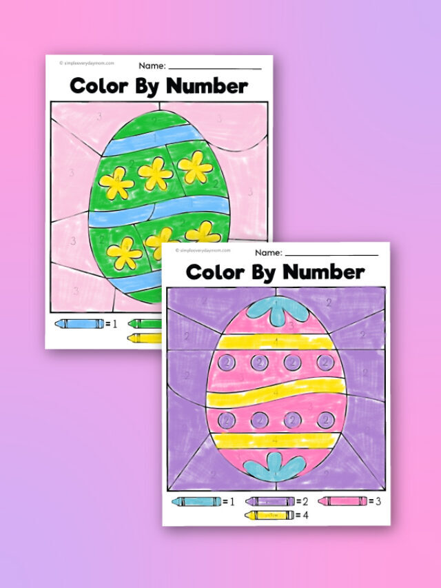 Fun Easter Color By Number Pages For Kids Story