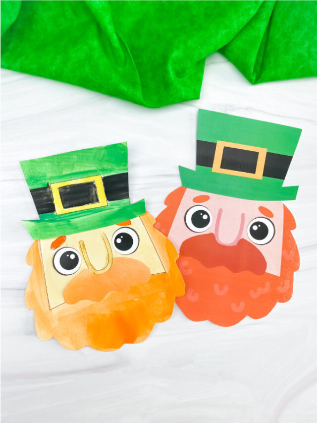 Leprechaun Cut And Paste Craft For Kids [Free Template] Story