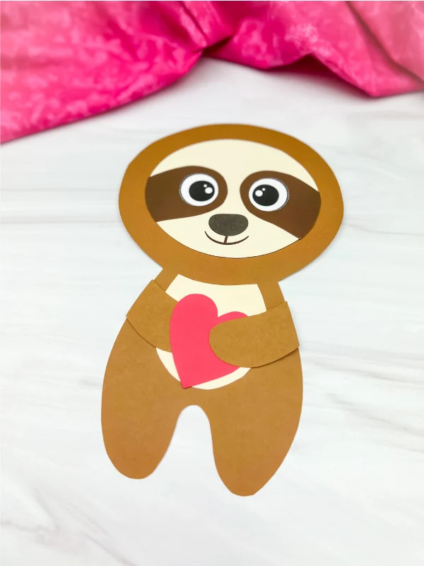 sloth Valentine craft