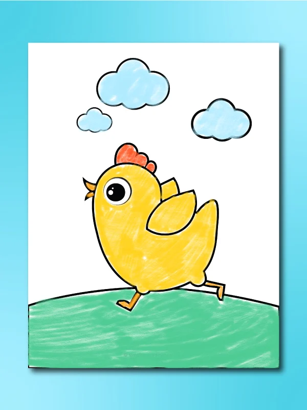 chick coloring page