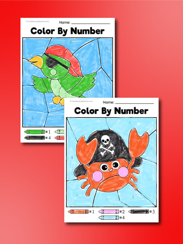 Pirate Color By Number Printables For Kids Story