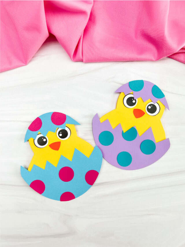 Easter Chick Card Craft [Free Template] Story