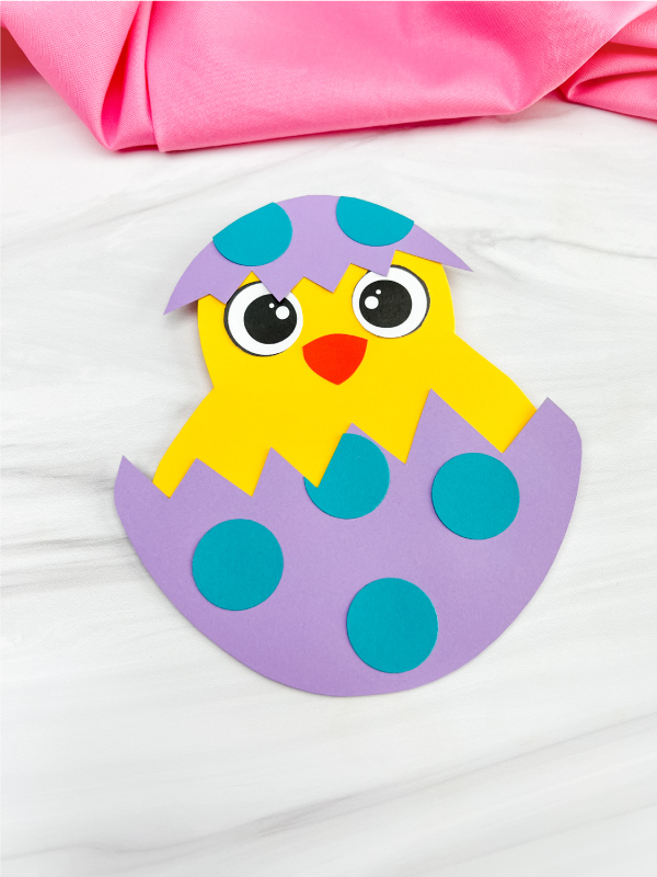 Easter chick card craft