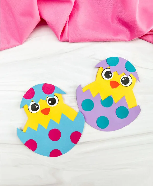 2 Easter chick card crafts