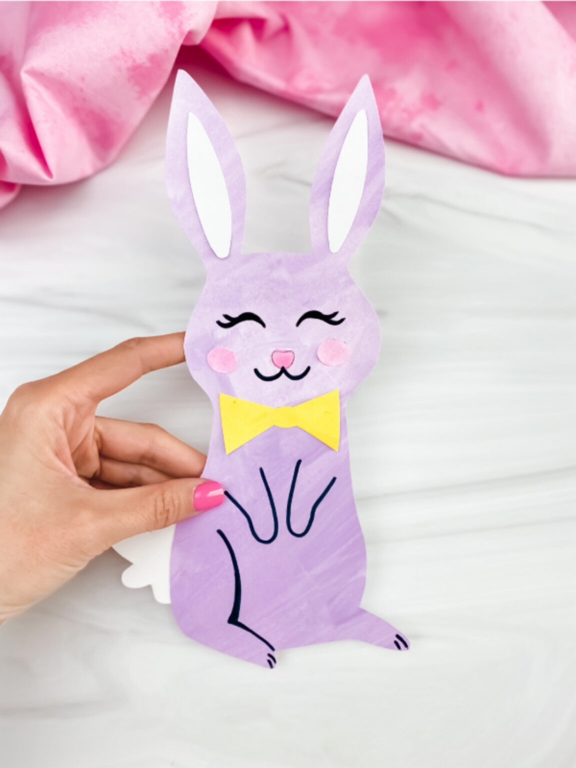 Printable Easter Bunny Craft For Kids [Free Template]