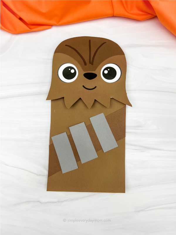 Chewbacca paper bag craft